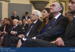 President Sergio Mattarella and Enrico Rossi, Badia Fiesolana - SOU2018